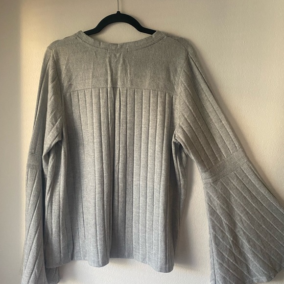 NWT ANTHROPOLOGIE LOIS RIBBED PULLOVER XL COLOR GRAY - Picture 4 of 6